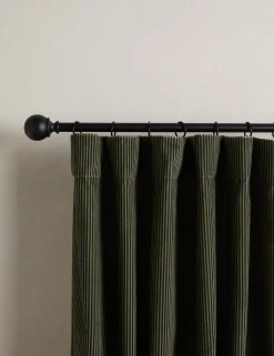 Striped Velvet Curtain Panel by Sarah Sherman Samuel