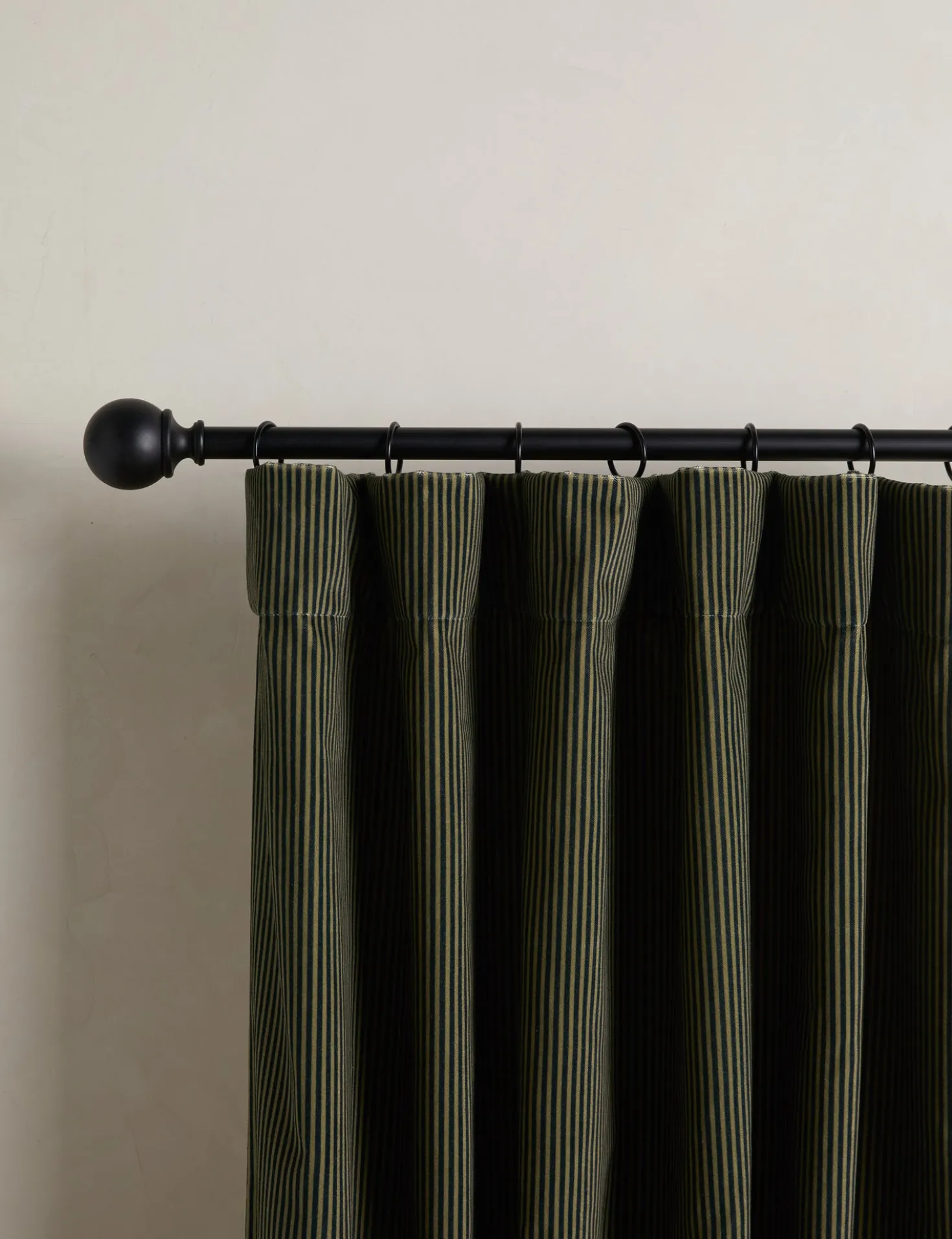 Striped Velvet Curtain Panel by Sarah Sherman Samuel