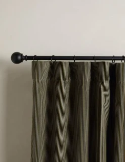 Striped Velvet Curtain Panel by Sarah Sherman Samuel