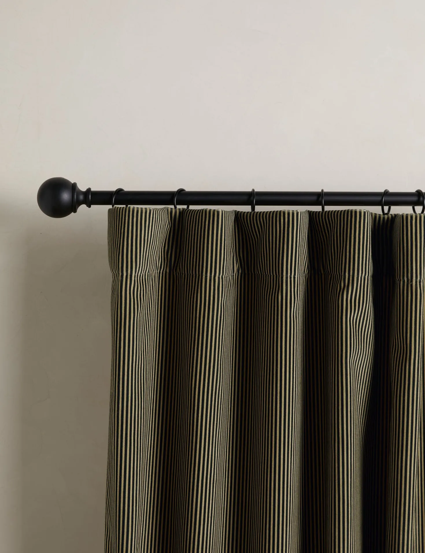 Striped Velvet Curtain Panel by Sarah Sherman Samuel