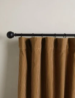 Striped Velvet Curtain Panel by Sarah Sherman Samuel