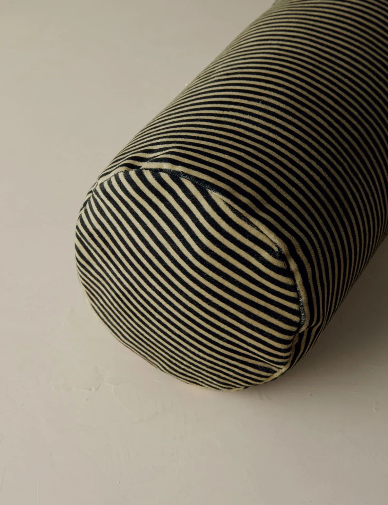 Striped Velvet Long Bolster Pillow by Sarah Sherman Samuel