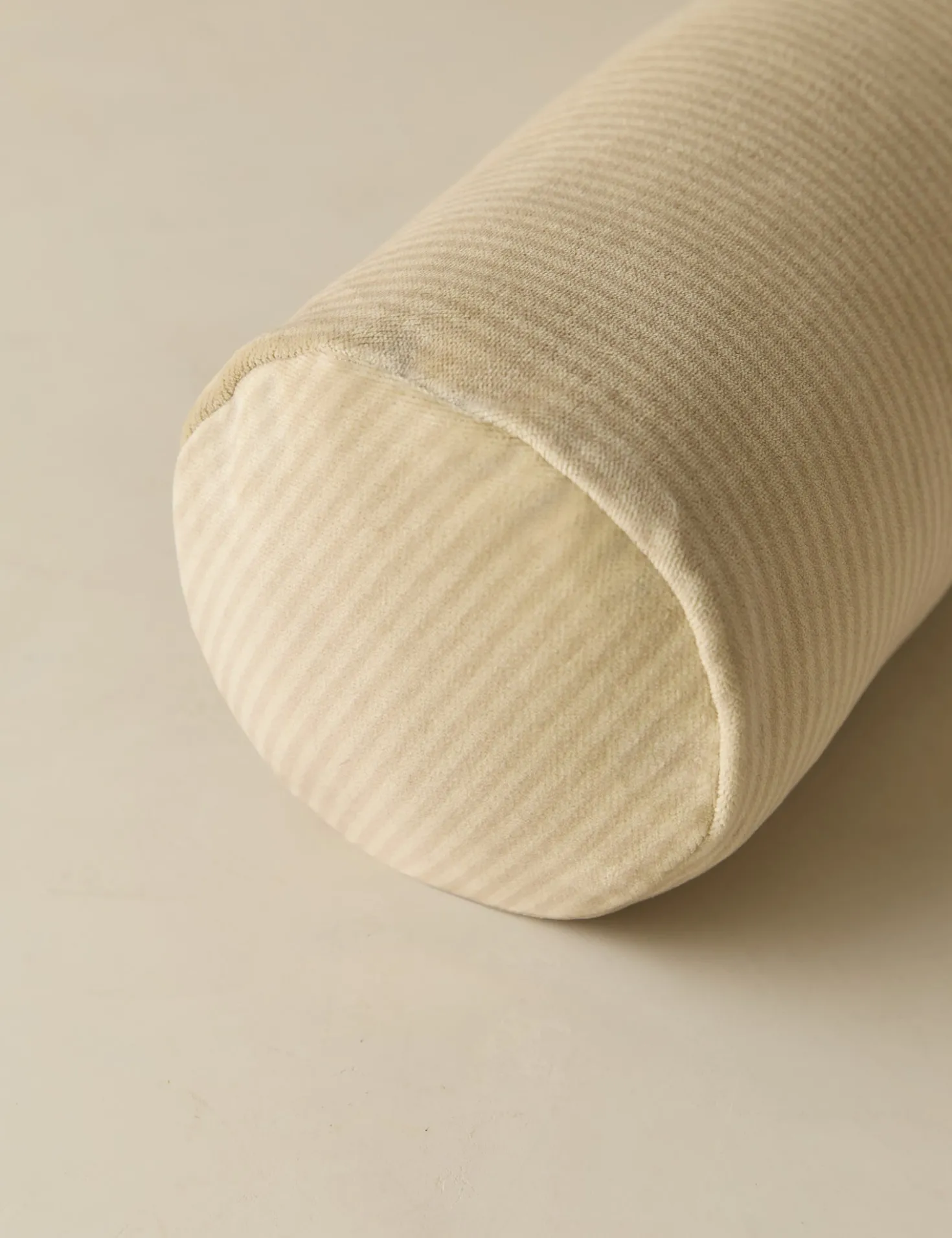Striped Velvet Long Bolster Pillow by Sarah Sherman Samuel