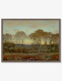 Sunset Print by Dwight William Tryon