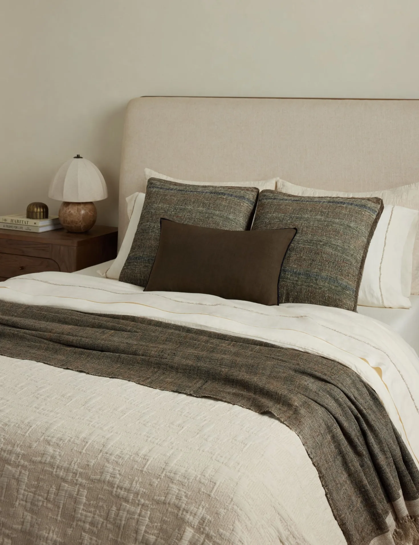 Teku Linen Silk Box Pillow by DISC Interiors