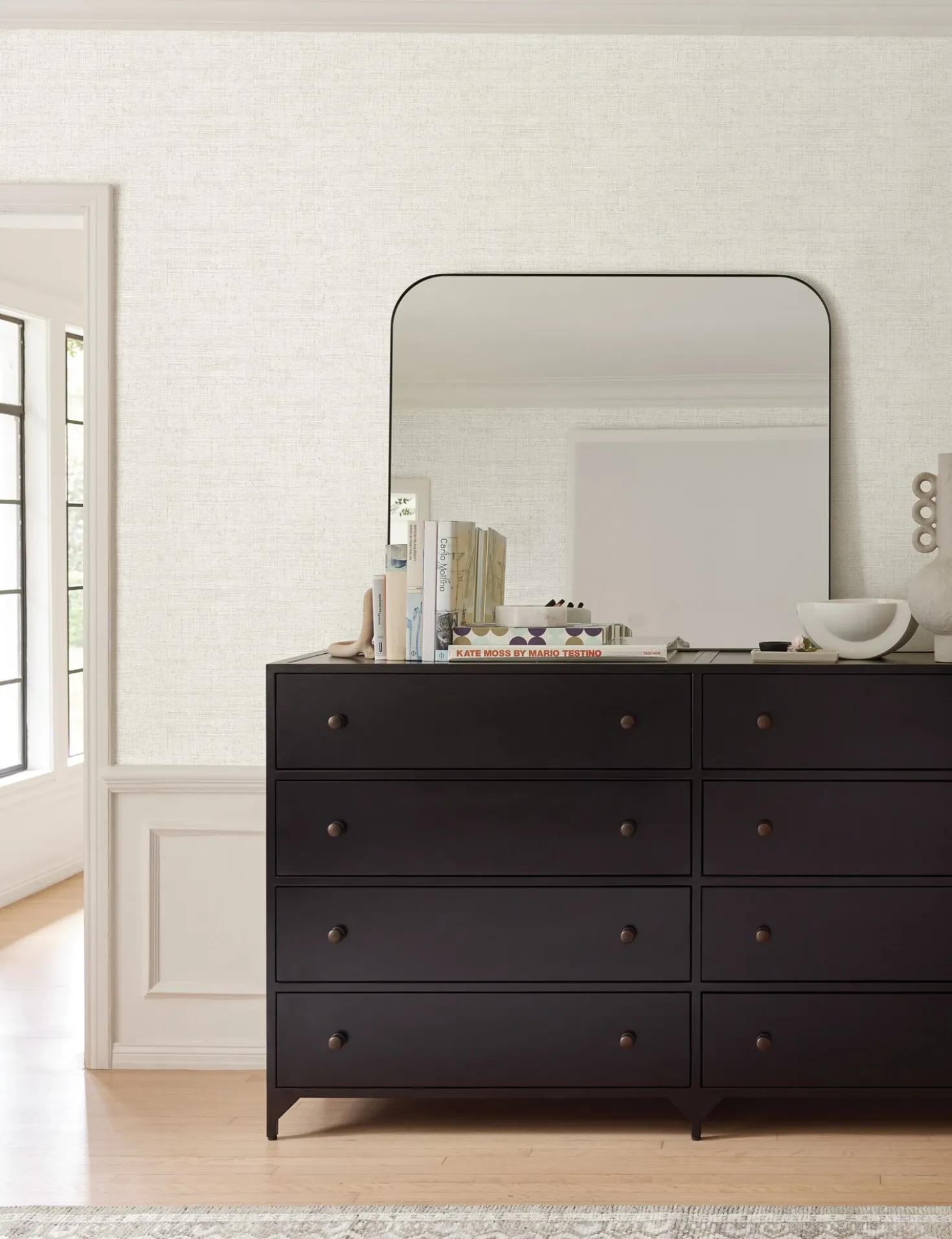 Tessier Faux Grasscloth Wallpaper