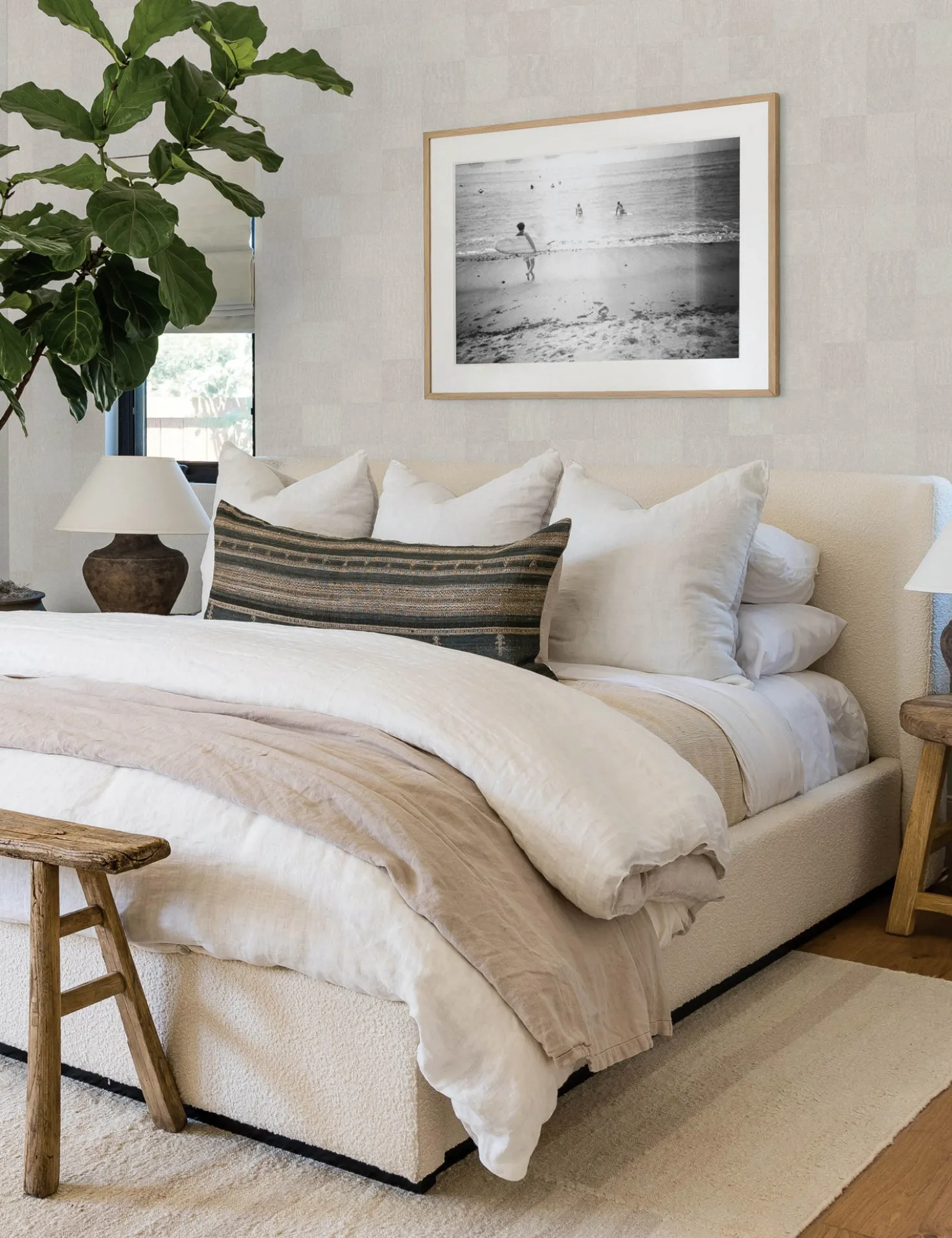 Textured Check Peel + Stick Wallpaper by Pure Salt