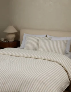 Thayer Striped European Flax Linen® Duvet Cover