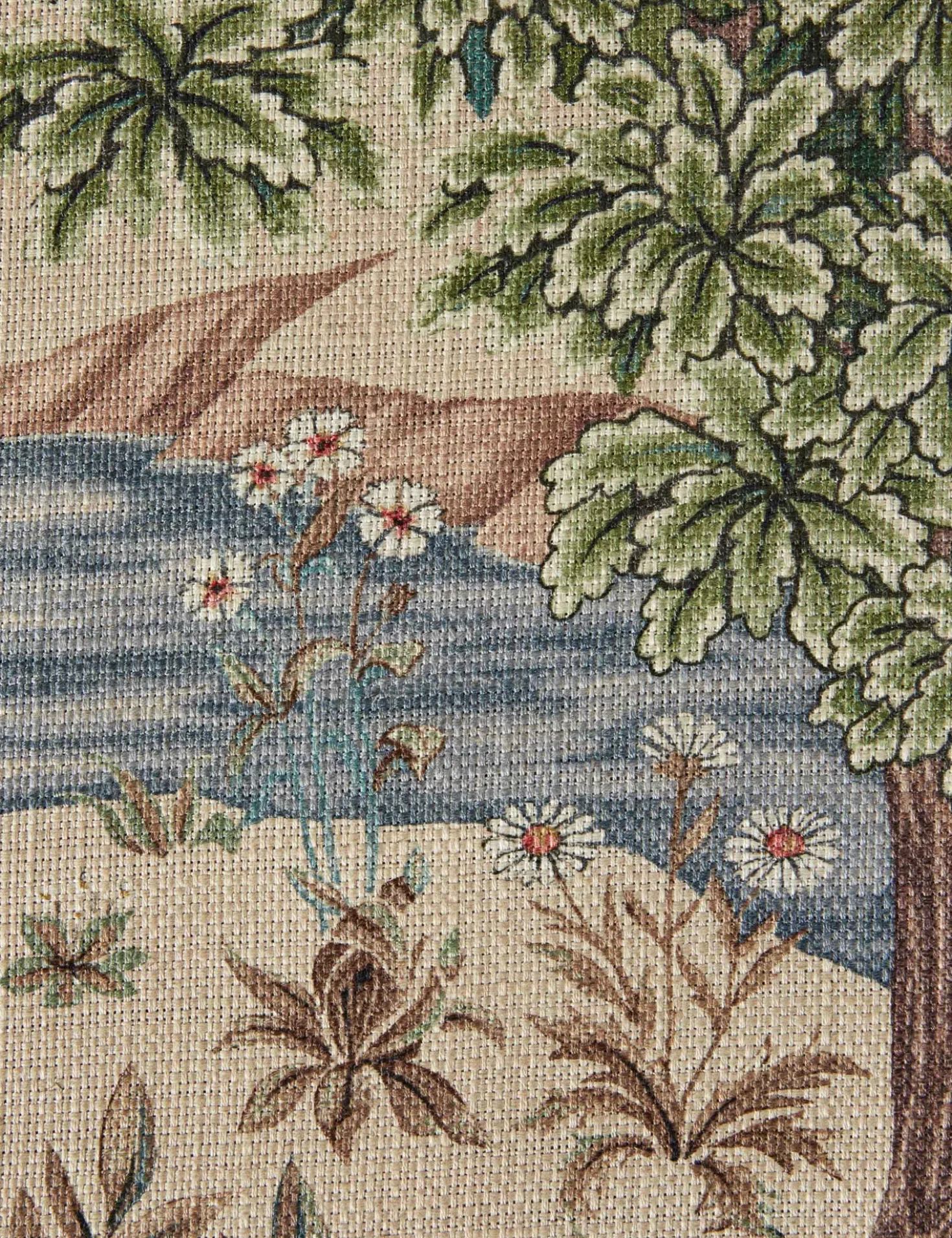 The Brook Tapestry Viscose Fabric by Morris & Co.