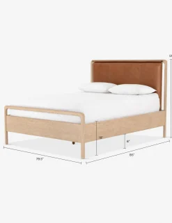 Tierney Leather Bed