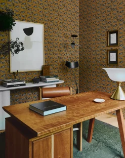 Tiger Grasscloth Wallpaper by Sarah Sherman Samuel