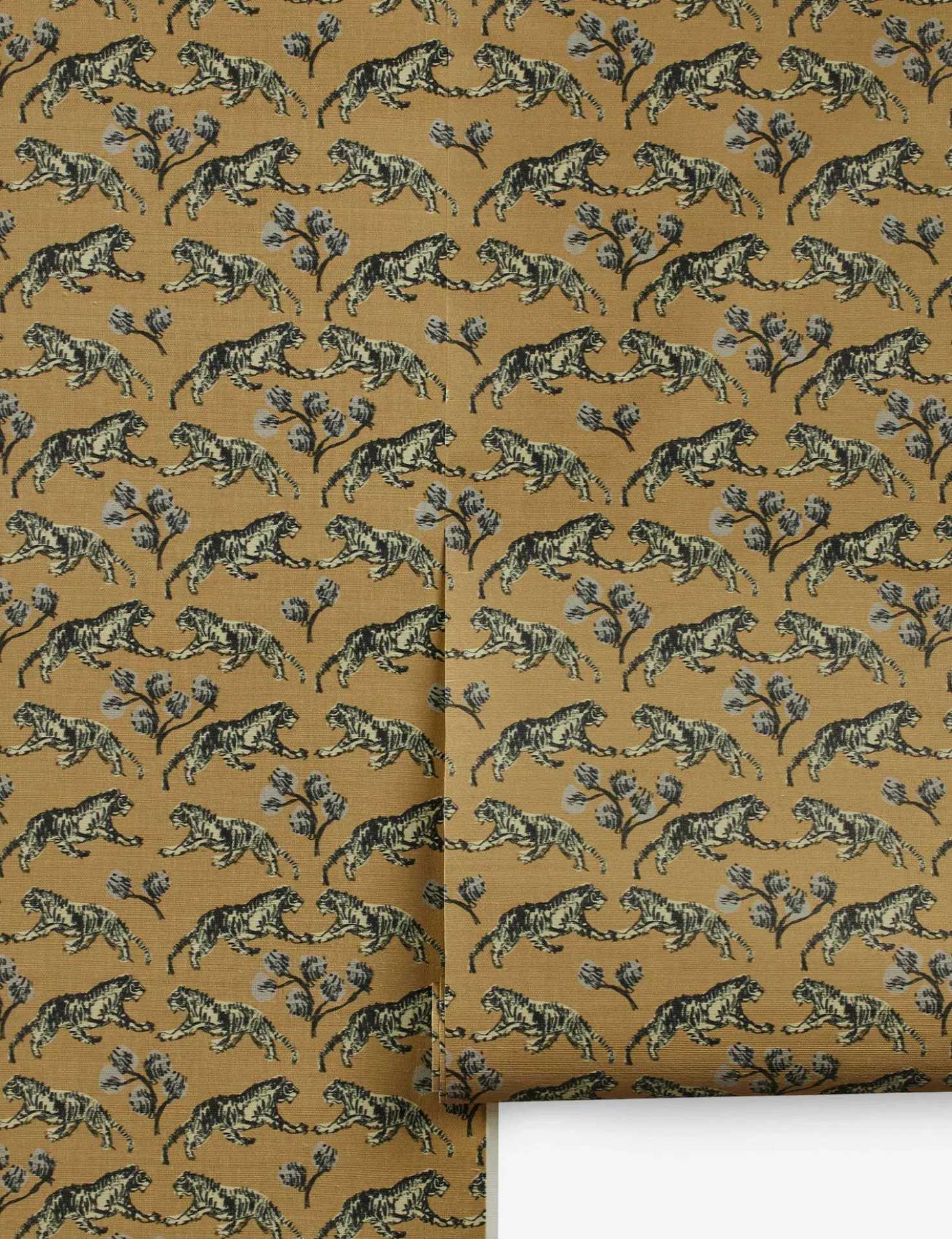 Tiger Grasscloth Wallpaper by Sarah Sherman Samuel