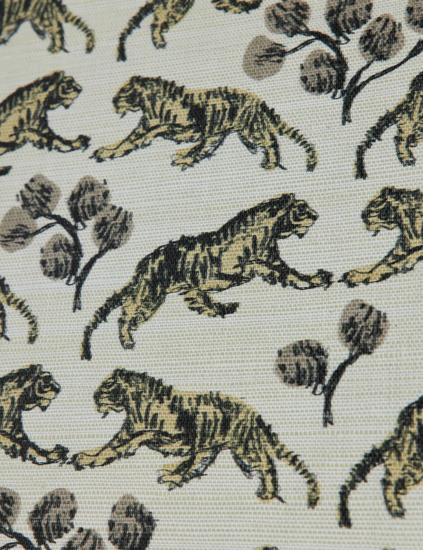 Tiger Grasscloth Wallpaper by Sarah Sherman Samuel