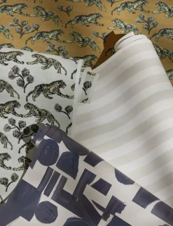 Tiger Grasscloth Wallpaper by Sarah Sherman Samuel