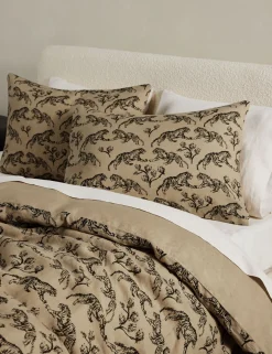 Tiger Hemp Duvet Cover by Sarah Sherman Samuel