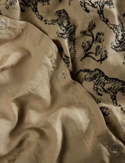 Tiger Hemp Duvet Cover by Sarah Sherman Samuel