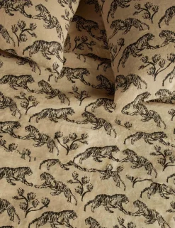 Tiger Hemp Sheet Set by Sarah Sherman Samuel