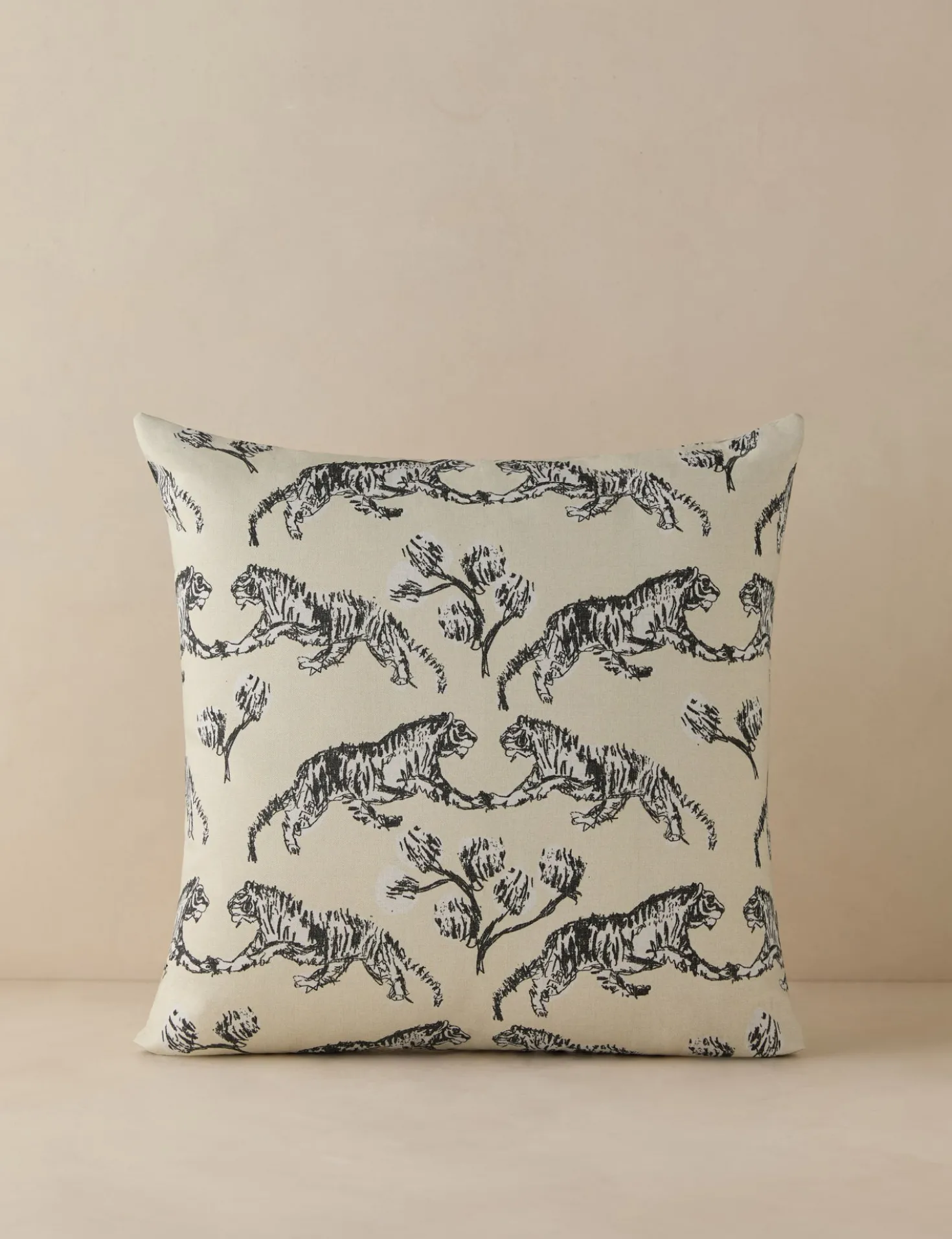 Tiger Indoor / Outdoor Pillow by Sarah Sherman Samuel
