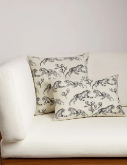 Tiger Indoor / Outdoor Pillow by Sarah Sherman Samuel