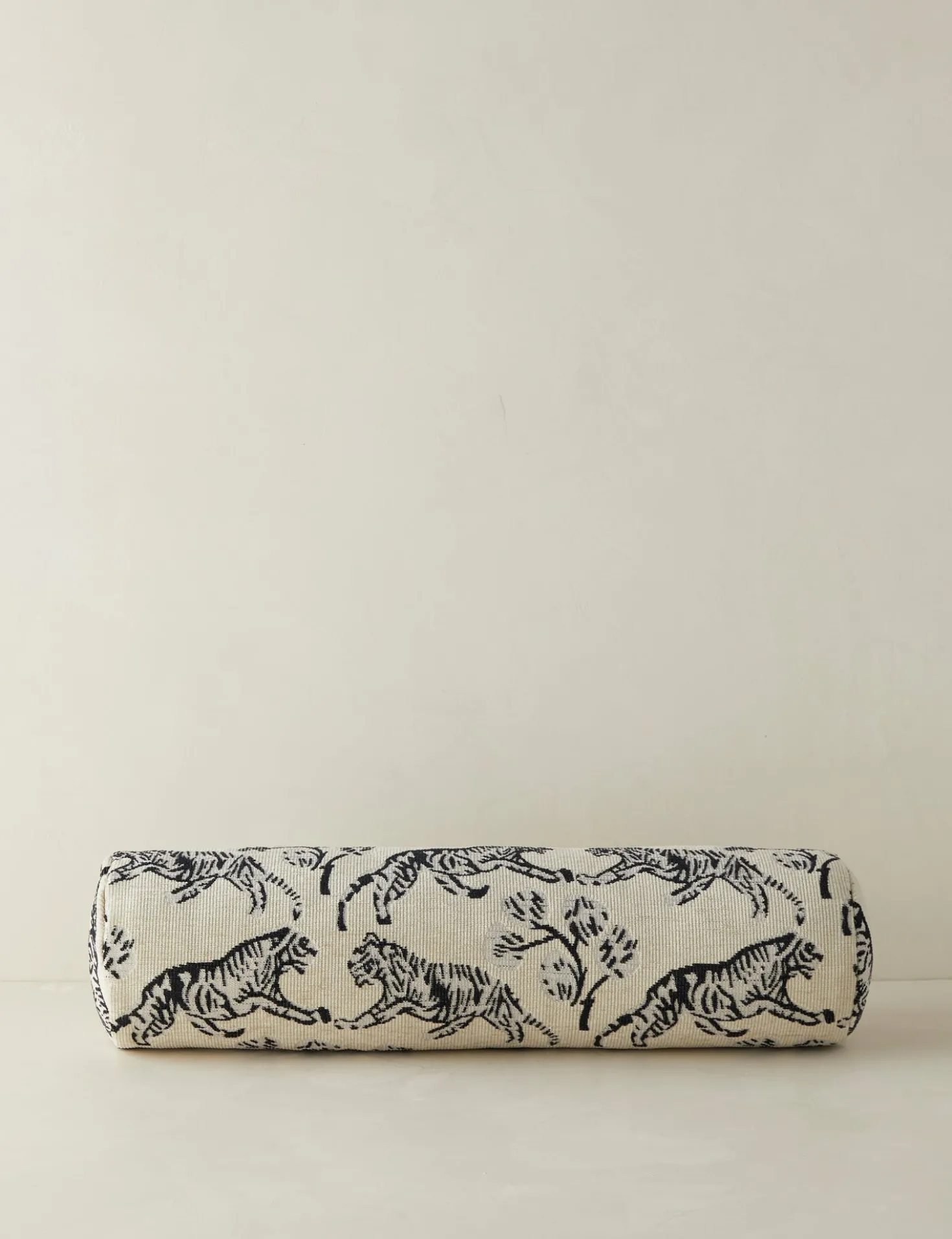 Tiger Jacquard Bolster Pillow by Sarah Sherman Samuel