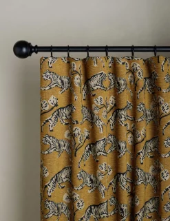 Tiger Jacquard Curtain Panel by Sarah Sherman Samuel