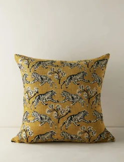 Tiger Jacquard Pillow by Sarah Sherman Samuel