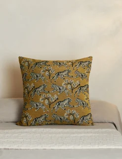 Tiger Jacquard Pillow by Sarah Sherman Samuel