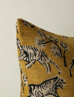 Tiger Jacquard Pillow by Sarah Sherman Samuel