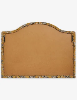 Tiger Upholstered Mantel Mirror by Sarah Sherman Samuel