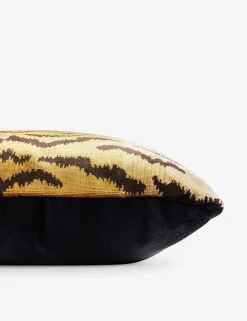 Tigre Silk Pillow by Scalamandré