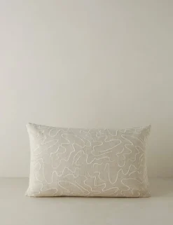 Topos Embroidered Pillow by Élan Byrd
