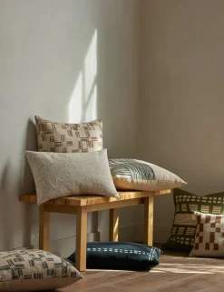 Topos Embroidered Pillow by Élan Byrd