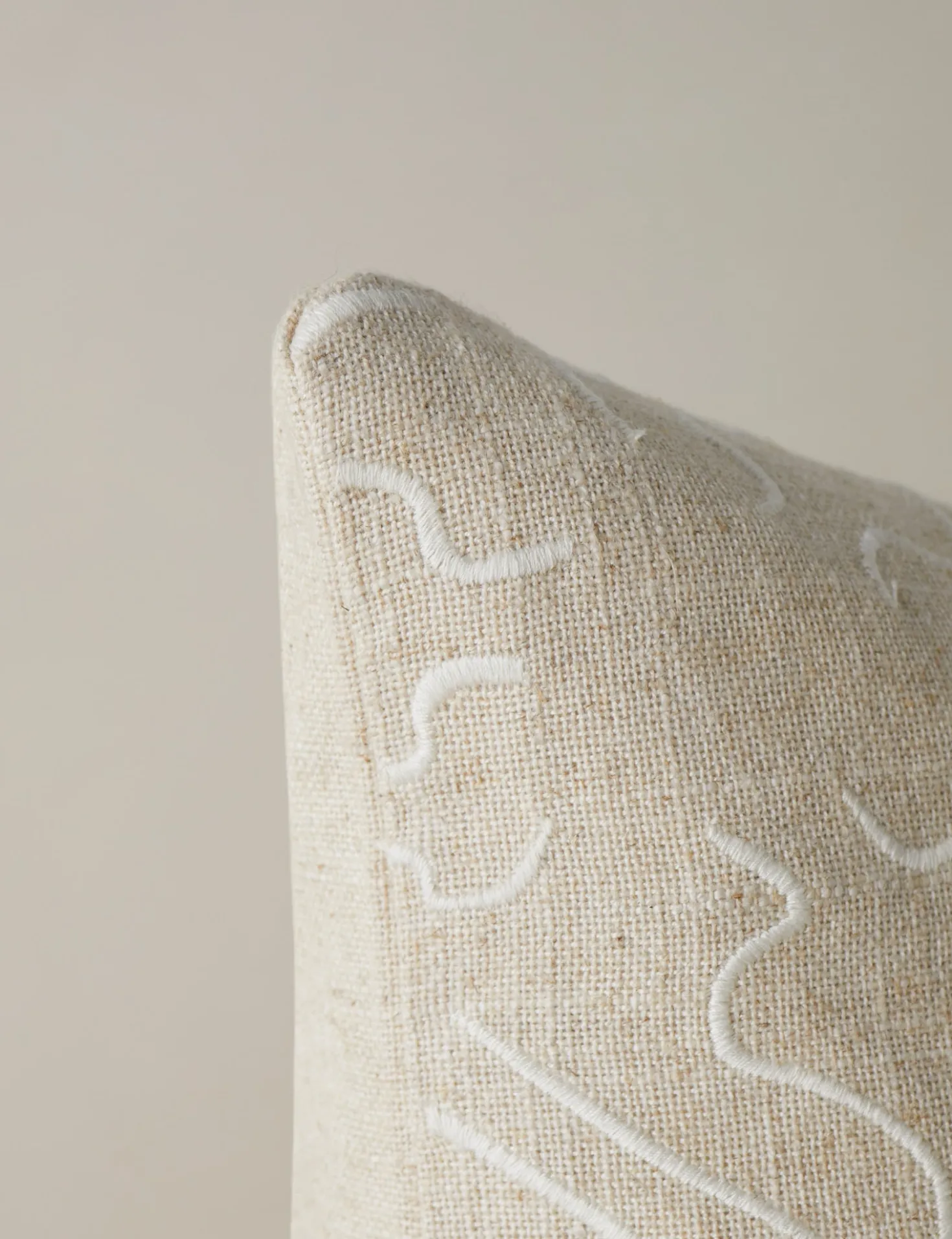 Topos Embroidered Pillow by Élan Byrd