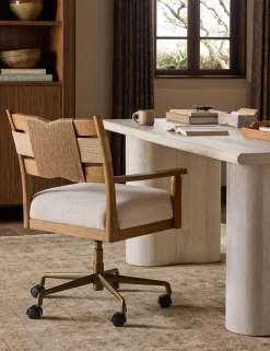 Tova Desk Chair by Amber Lewis x Four Hands