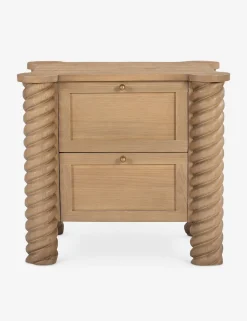 Treccia 2-Drawer Nightstand by Gillian Segal for Moe's