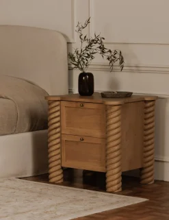 Treccia 2-Drawer Nightstand by Gillian Segal for Moe's