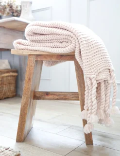 Trestles Chunky Knit Throw by Pom Pom at Home