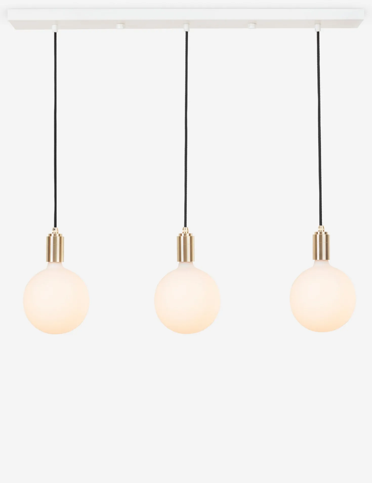 Triple Linear Pendant Light with Sphere IV by Tala