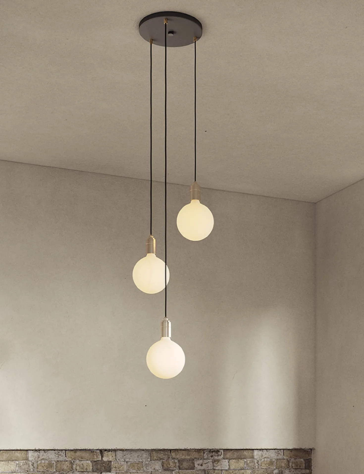 Triple Pendant Light with Sphere IV by Tala
