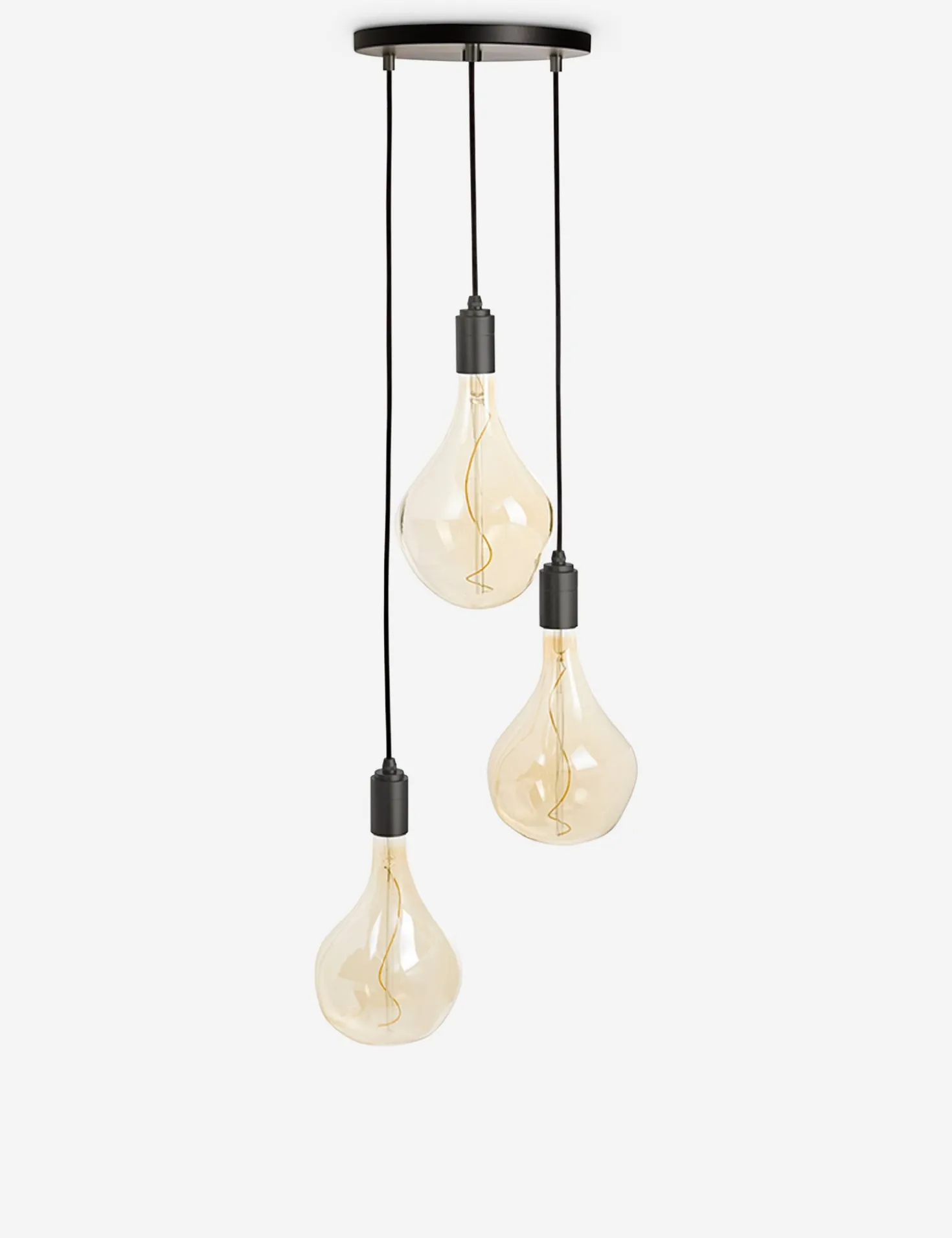 Triple Pendant Light with Voronoi II by Tala