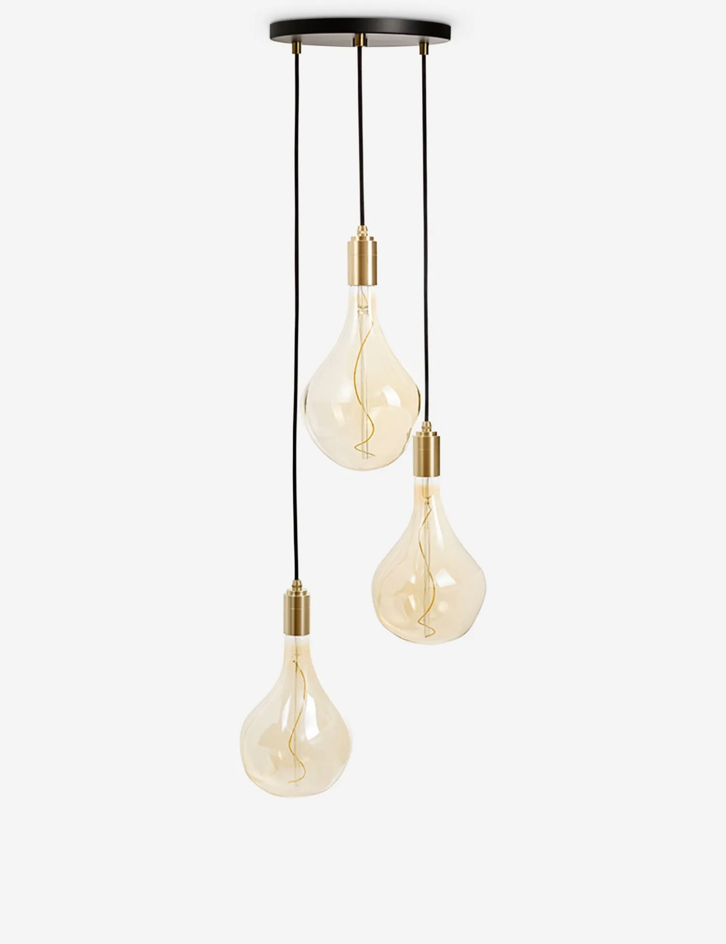 Triple Pendant Light with Voronoi II by Tala