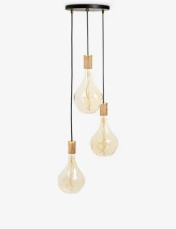 Triple Pendant Light with Voronoi II by Tala