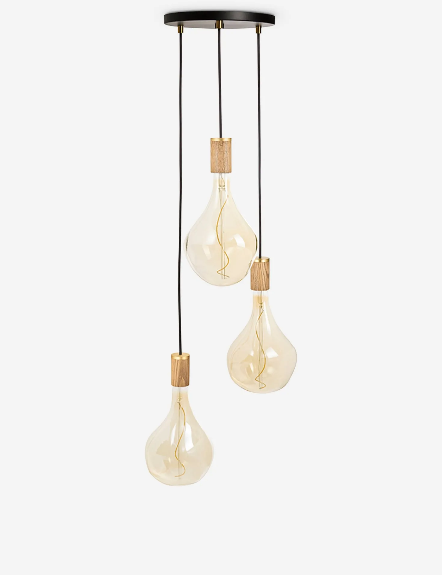 Triple Pendant Light with Voronoi II by Tala