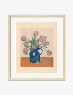 Tulips in a Pitcher Print by Frans Everbag