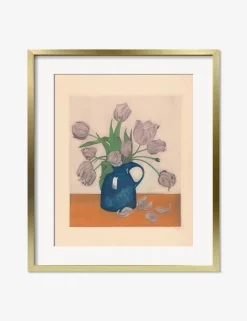 Tulips in a Pitcher Print by Frans Everbag