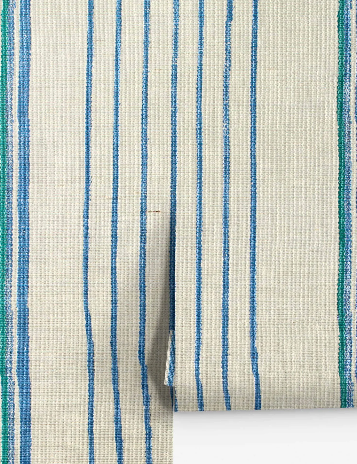 Two Tone Stripe Grasscloth Wallpaper By Nathan Turner