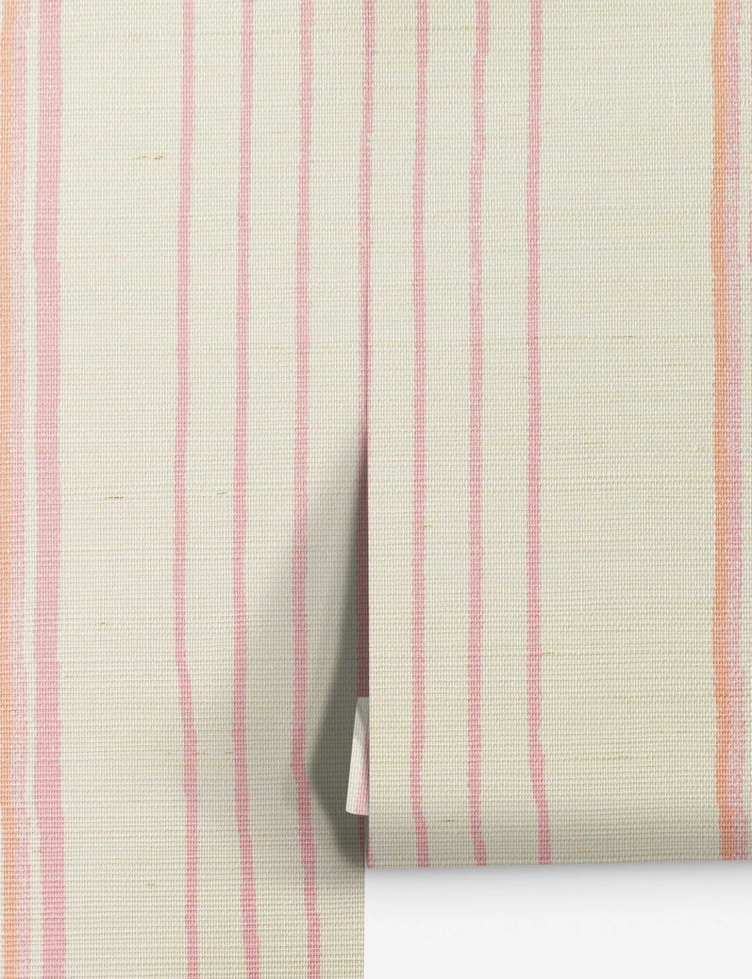 Two Tone Stripe Grasscloth Wallpaper By Nathan Turner