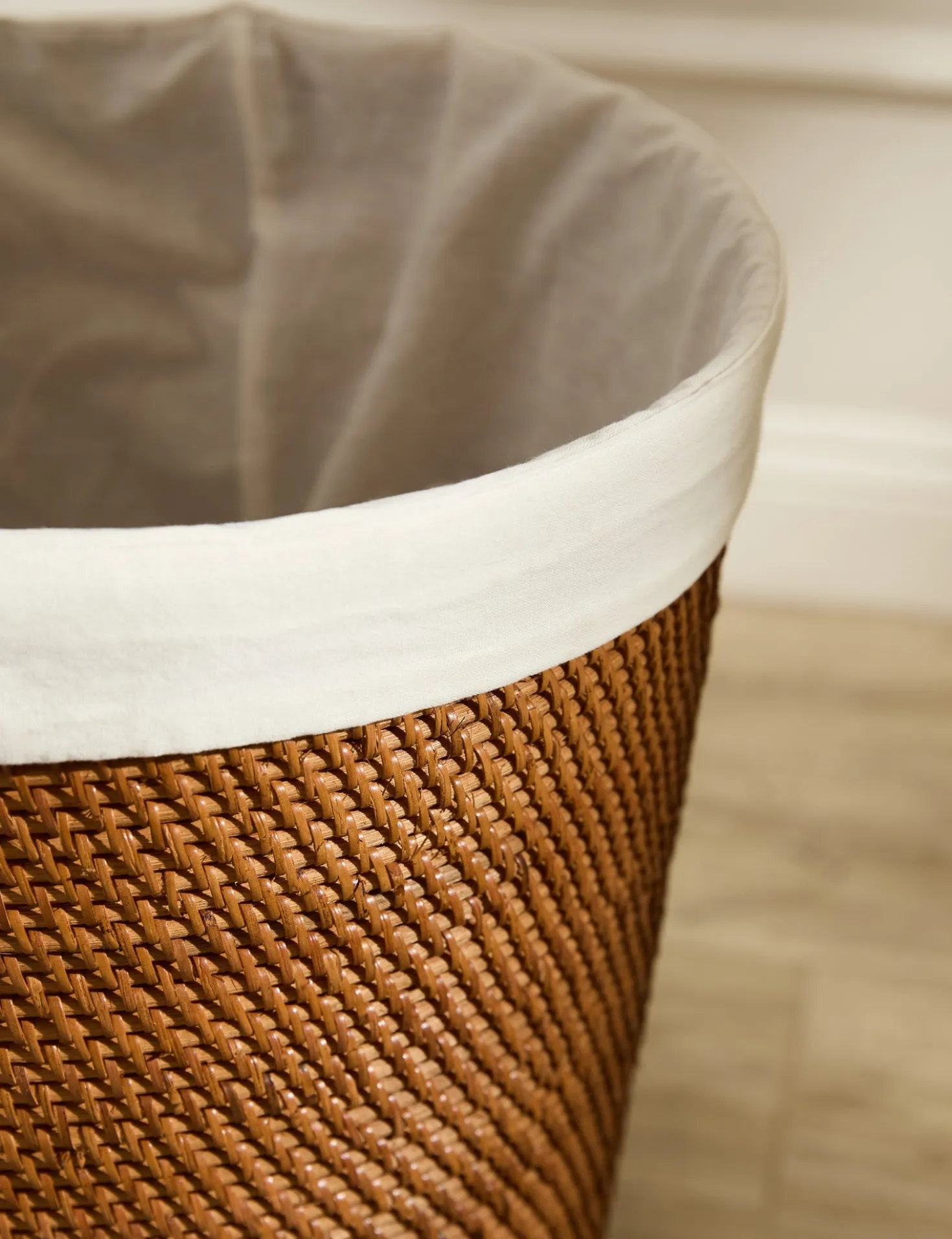 Tyna Rattan Lidded Hamper