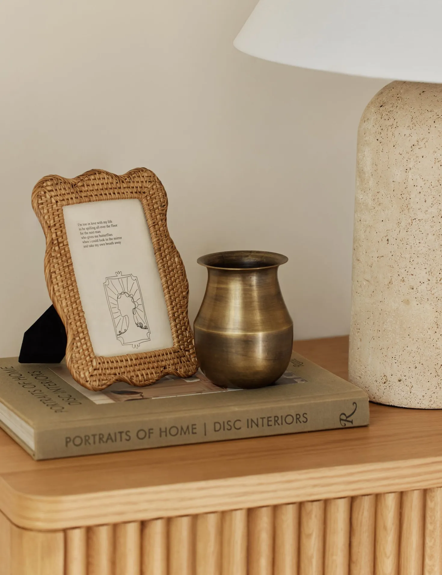 Tyna Rattan Picture Frame
