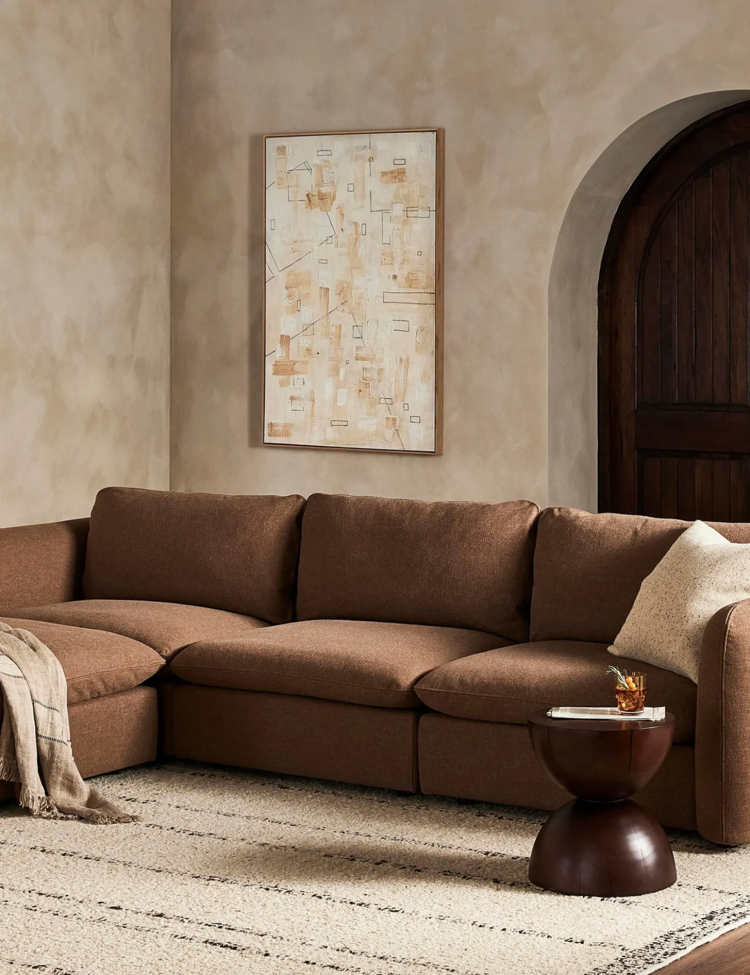 Verbena Sectional Sofa With Ottoman